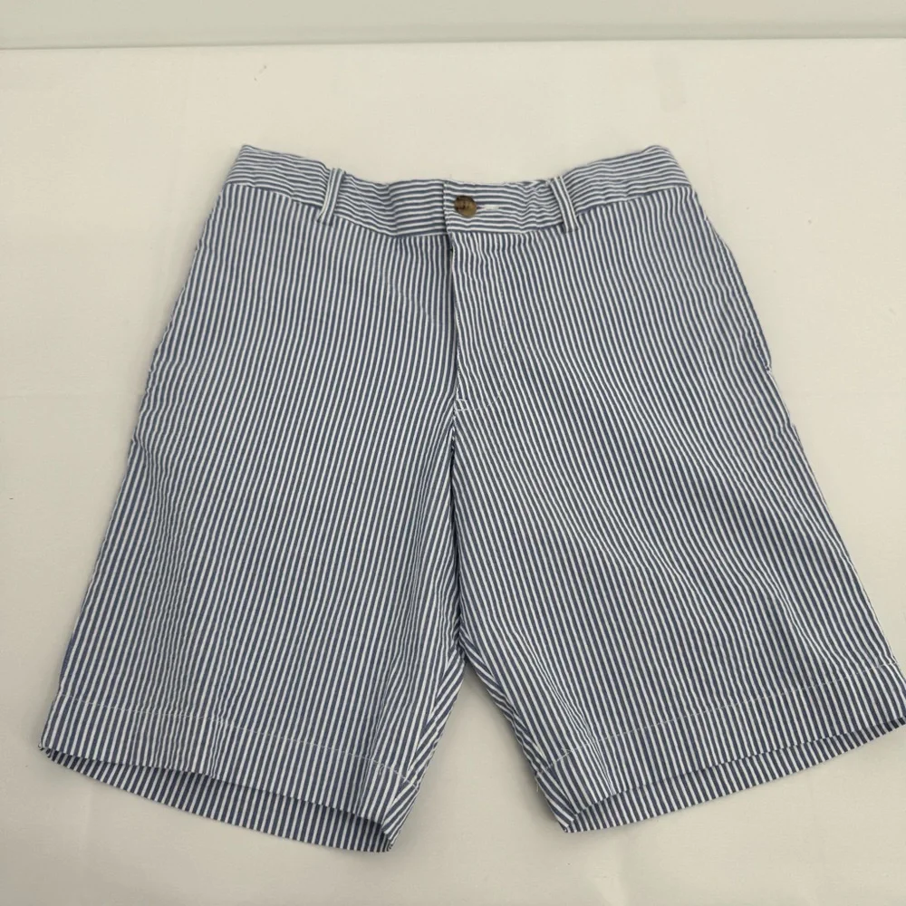 NWT New Ralph Lauren POLO Boys Shorts Size 10 Seersucker Stretch